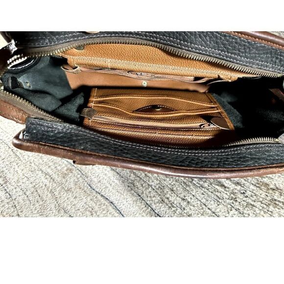 Vintage 80's Dooney & Bourke All Weather Leather Double Handle Handbag - Picture 8 of 10